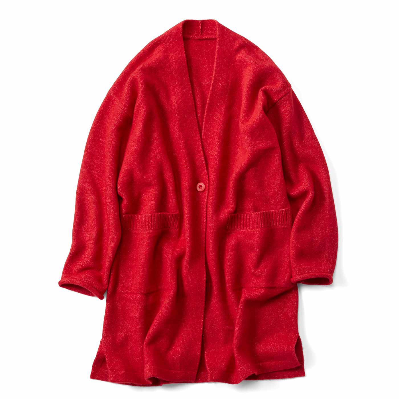 リブ イン コンフォート もっちりやさしい着心地の軽くてあたたかなロングカーディガン【送料無料】