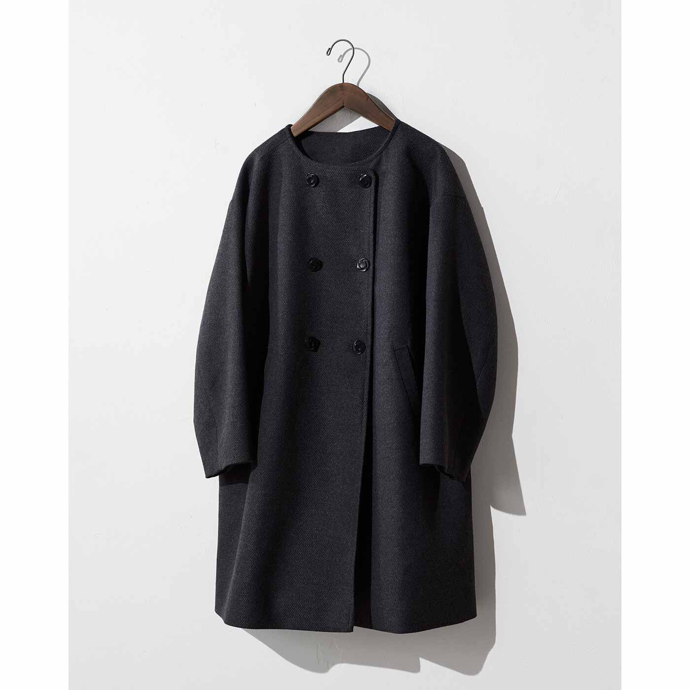 シロップ. フランスの印象派画家モネの世界をまとう クラシックコート〈チャコールグレー〉【送料無料】