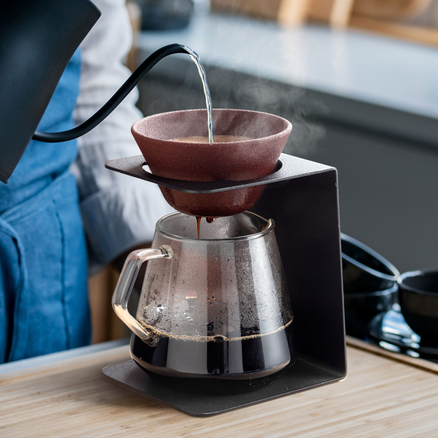 おいしいコーヒーを淹れられるセラミックフィルター&スタンドセット【送料無料】