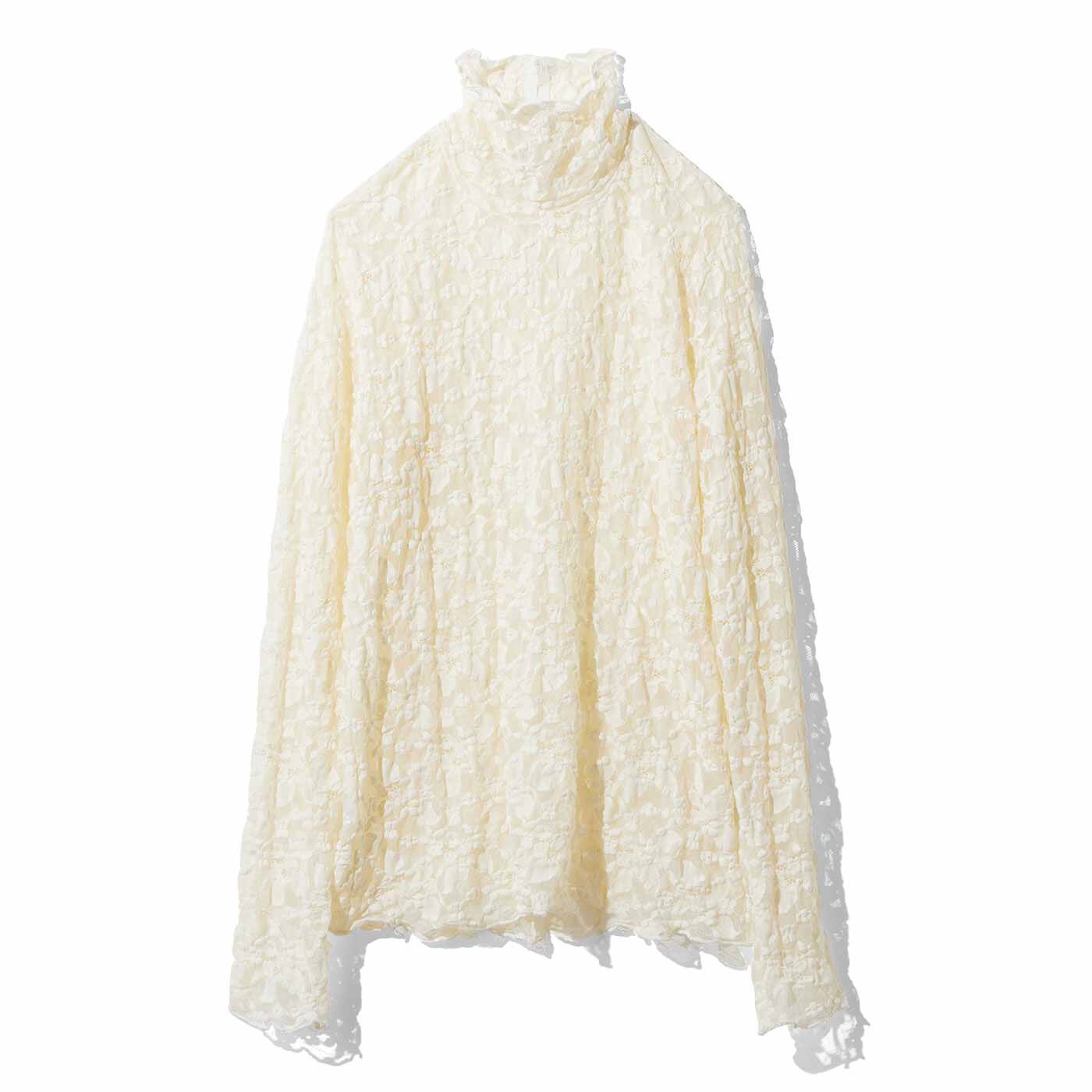 MEDE19F レースハイネックトップス【送料無料】