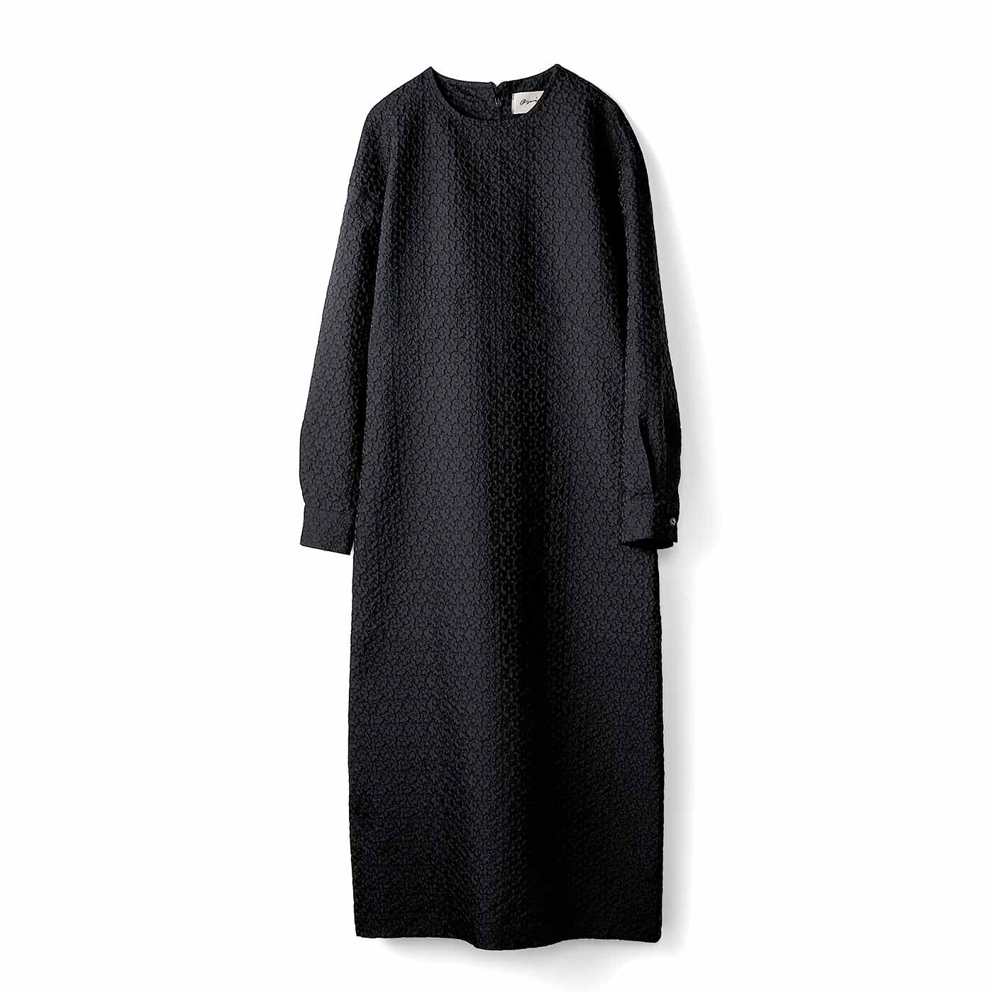 THREE FIFTY STANDARD 小谷 実由さんと作った 表情のある黒のワンピース〈ブラック〉【送料無料】