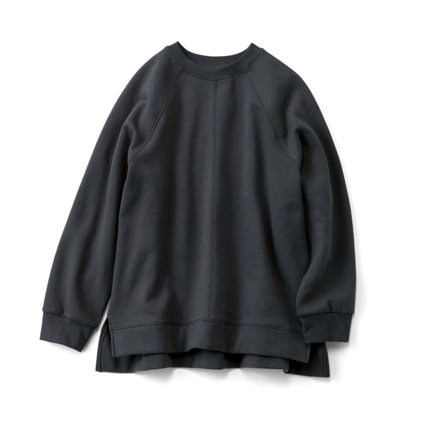 リブ イン コンフォート ふんわりやさしい コットン100%の裏起毛スウェットトップス【おはだが気になるみんなへ】【送料無料】