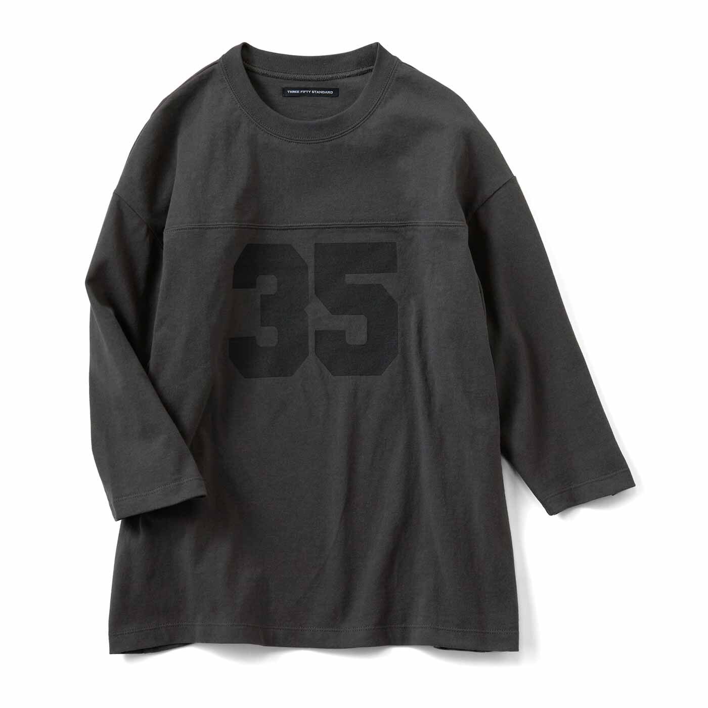 THREE FIFTY STANDARD フットボールTシャツ〈チャコールグレー〉【送料無料】
