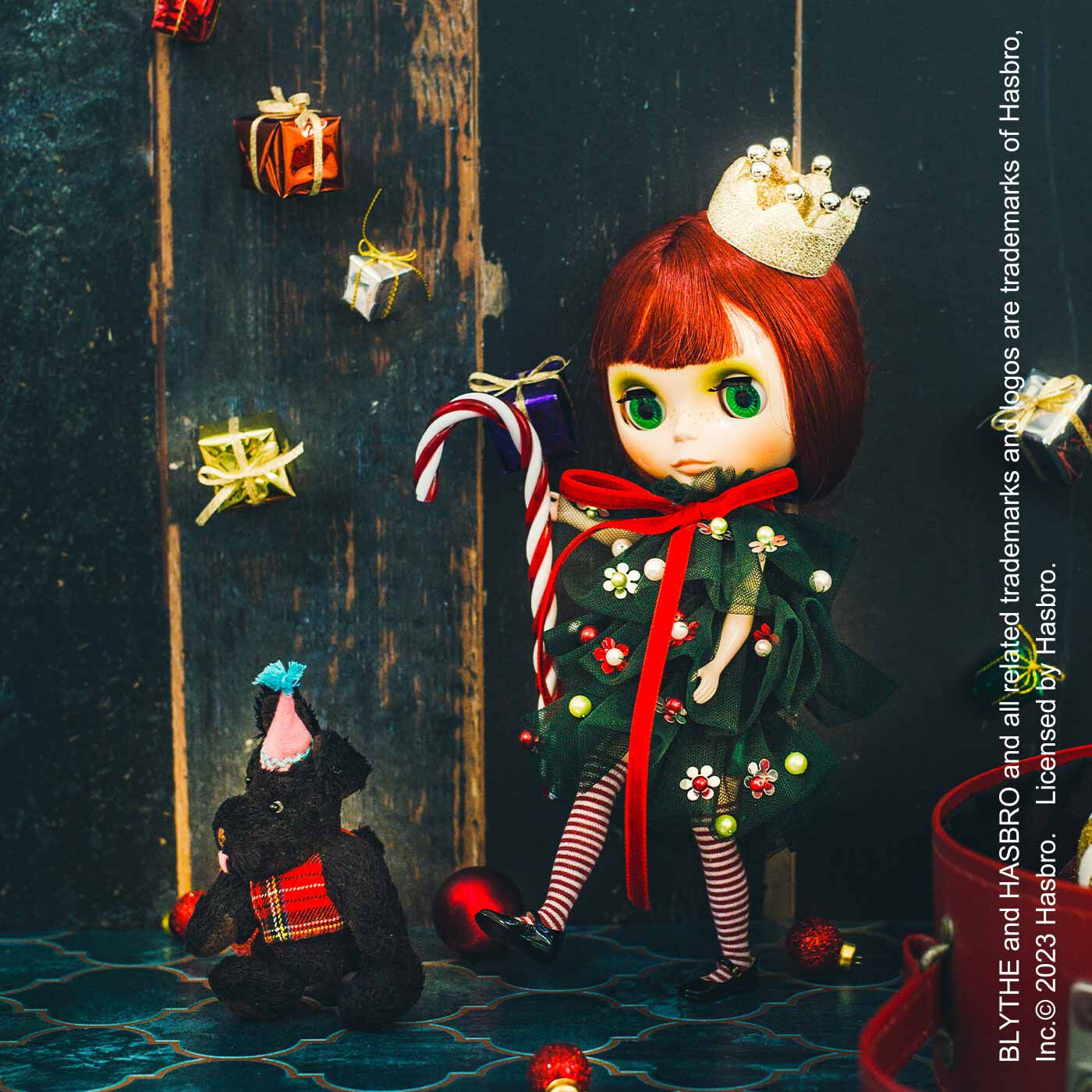 クリスマスの主役はわたし! ドール用ツリーのコスチュームと王冠のキット【送料無料】