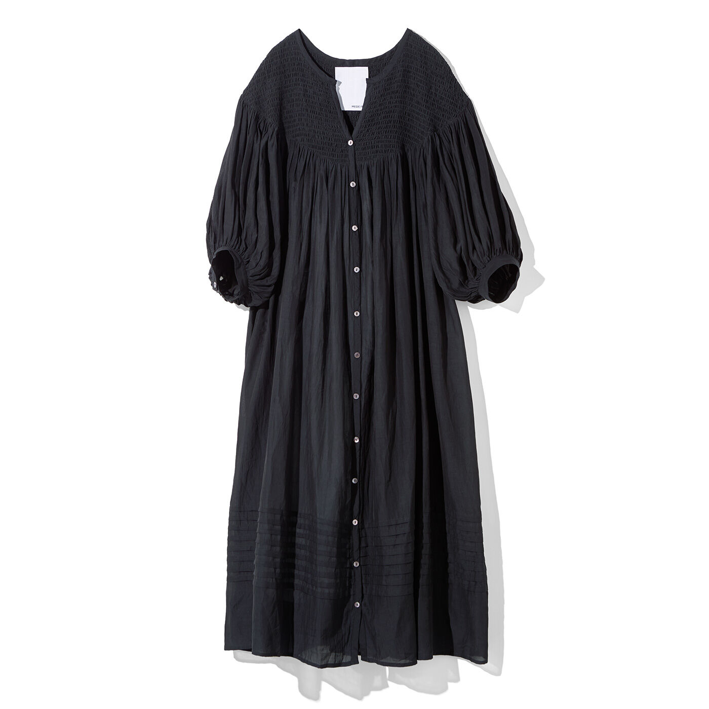 MEDE19F 〈MADE IN INDIA COLLECTION〉スシボイル シャーリングワンピース【送料無料】