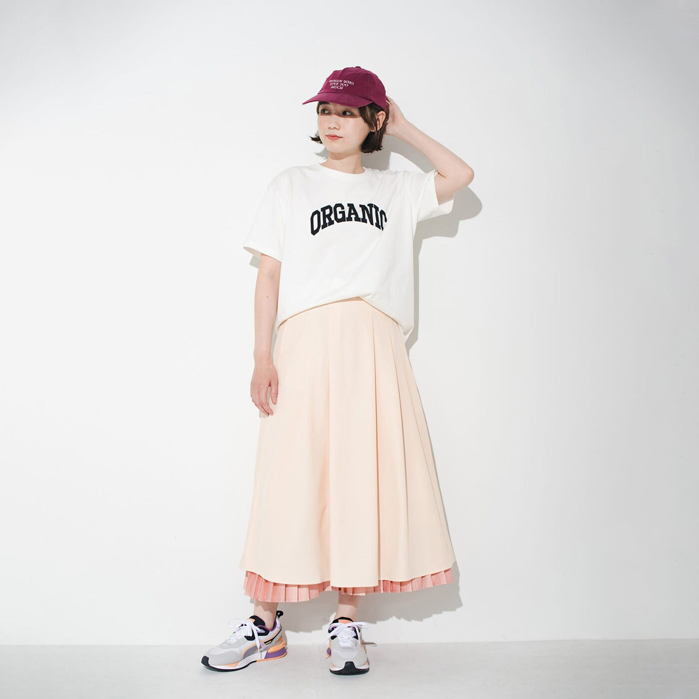 haco! 気分があがって着まわしも!って両立可能?に応える 合わせやすさと華やかさを兼ね備えた、楽しさも活躍度も2倍の重ねスカートセット RBTXCO for haco!【送料無料】