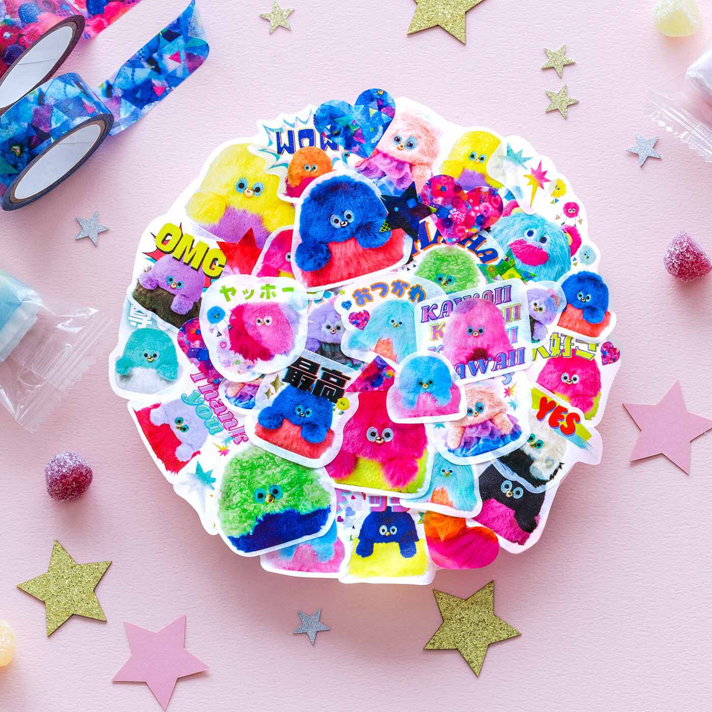 KAWAII COMPANY カワイイともだちつながるひろがる フレークシール【送料: 450円+税】