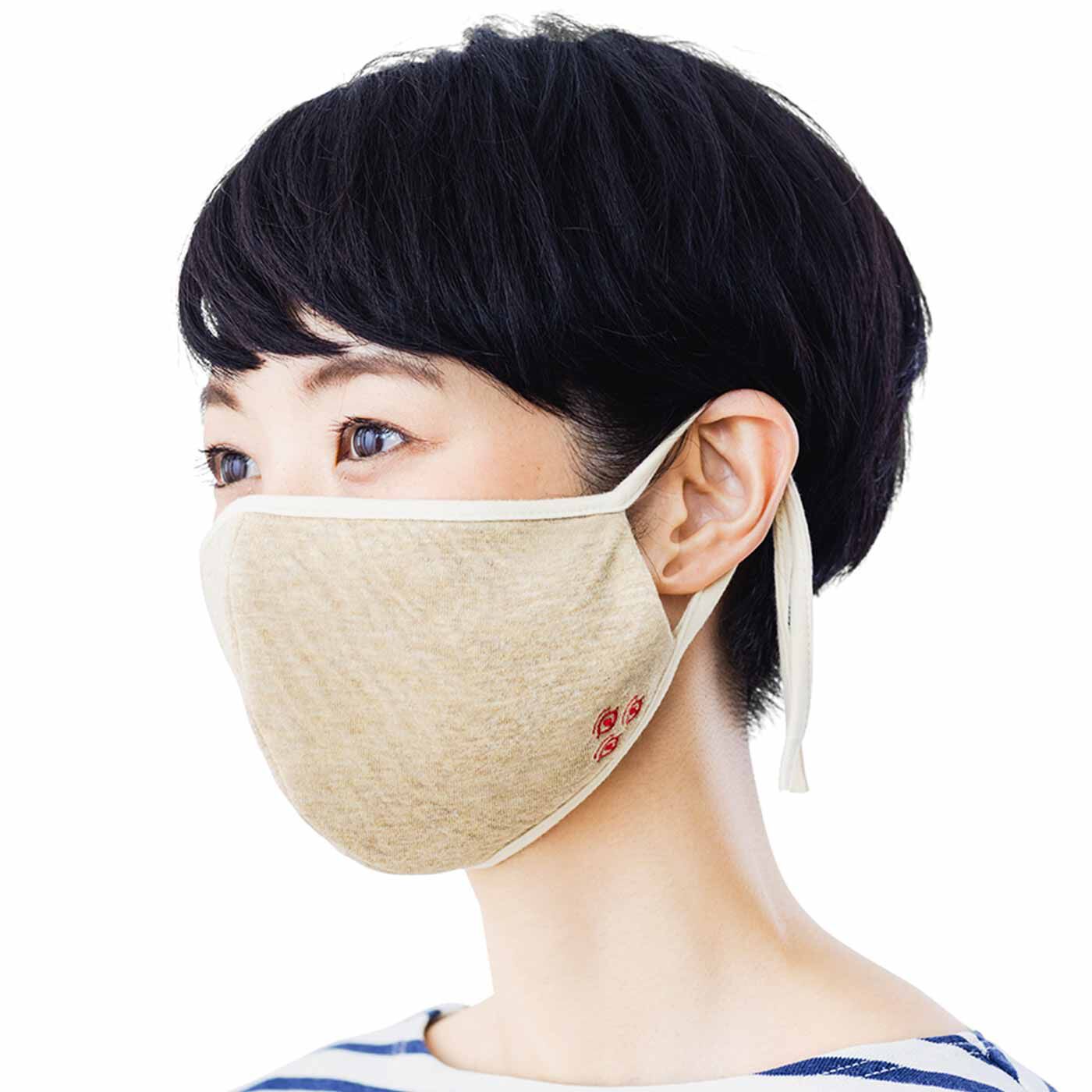 【タイプが選べる】病魔退散! 白澤印のオーガニックコットン布マスク【送料: 450円+税】