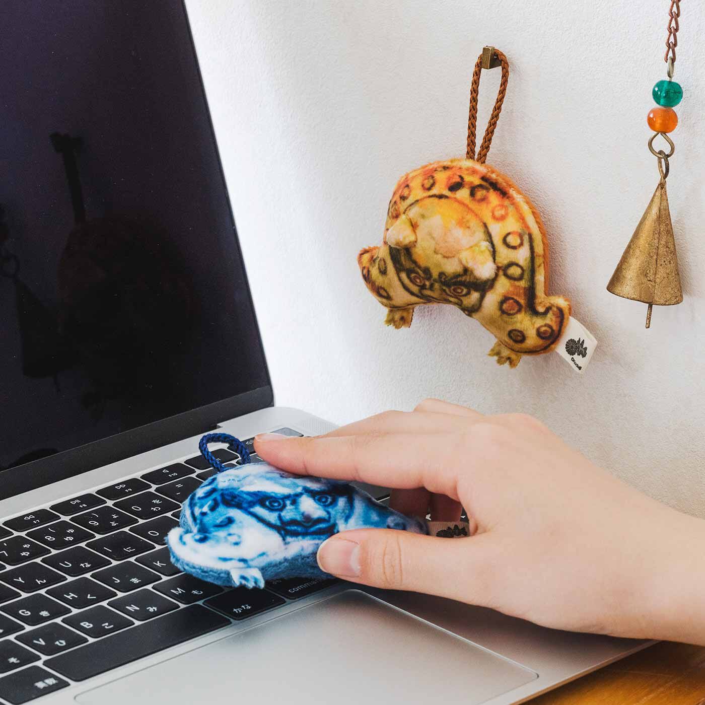 【タイプが選べる】高台寺(こうだいじ)の四季を感じる 鬼瓦マスコットクリーナー【送料: 450円+税】