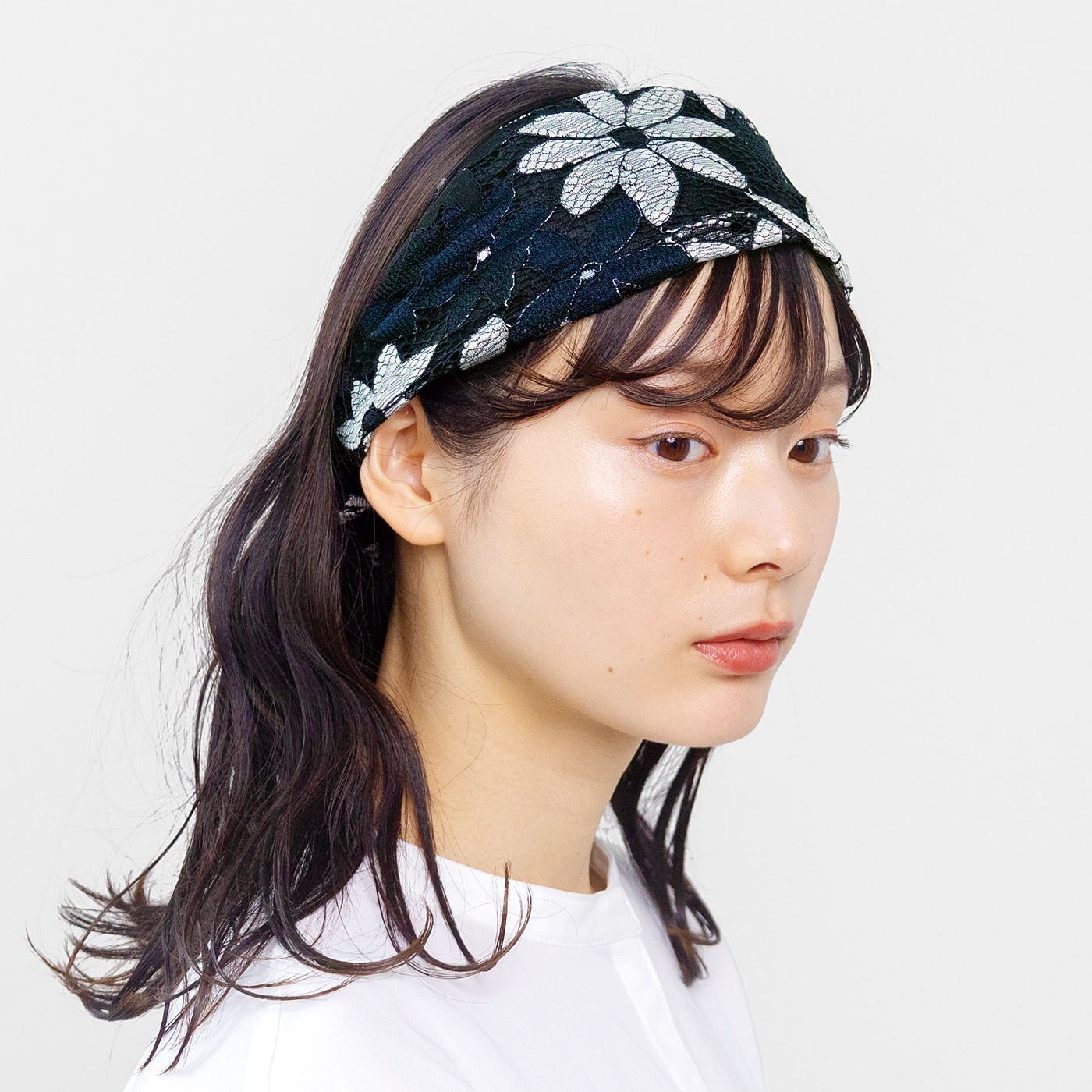 UP.de レース×チュールで華やぐ 気になるところをカバーできるかろやかヘアターバンの会【送料: 450円+税】