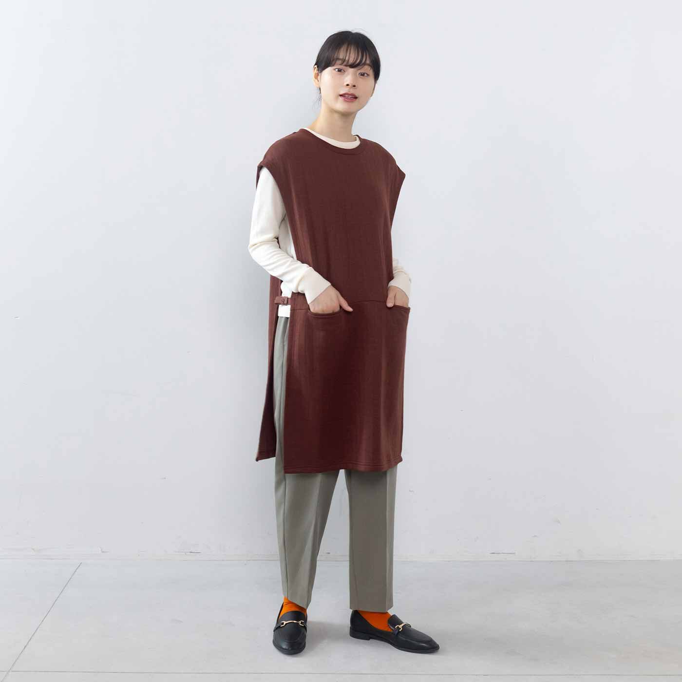 ラミプリュス すぽんと服の上からかぶるだけで家事スタート! エプロンにもなるチュニックベストの会【送料無料】