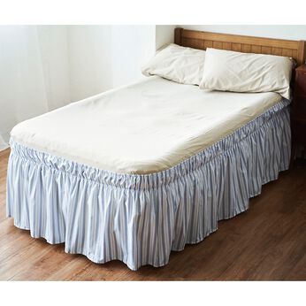 クーフゥ ベッド下のごちゃつきをすっきり目隠し ほこりよけにもなるベッドスカート
