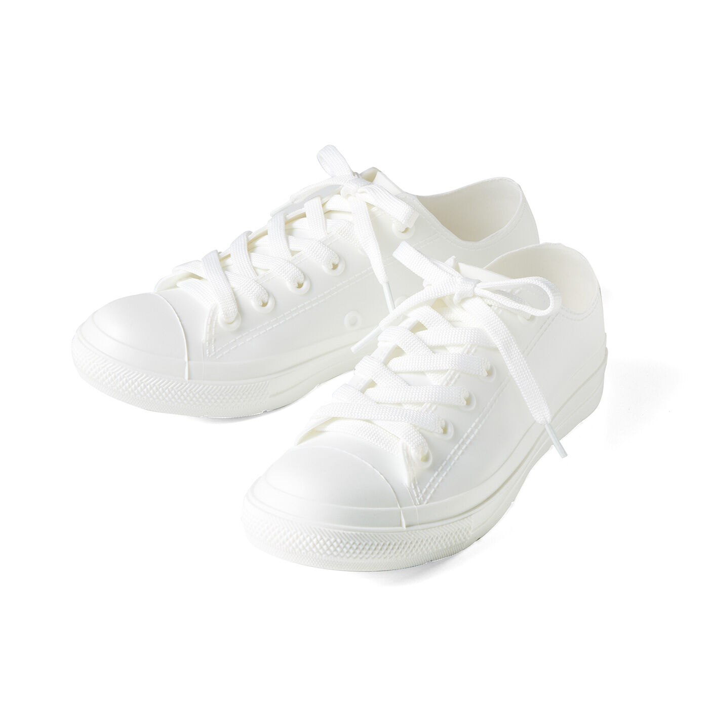 ラミプリュス スニーカー見えで毎日レインシューズ〈ホワイト〉