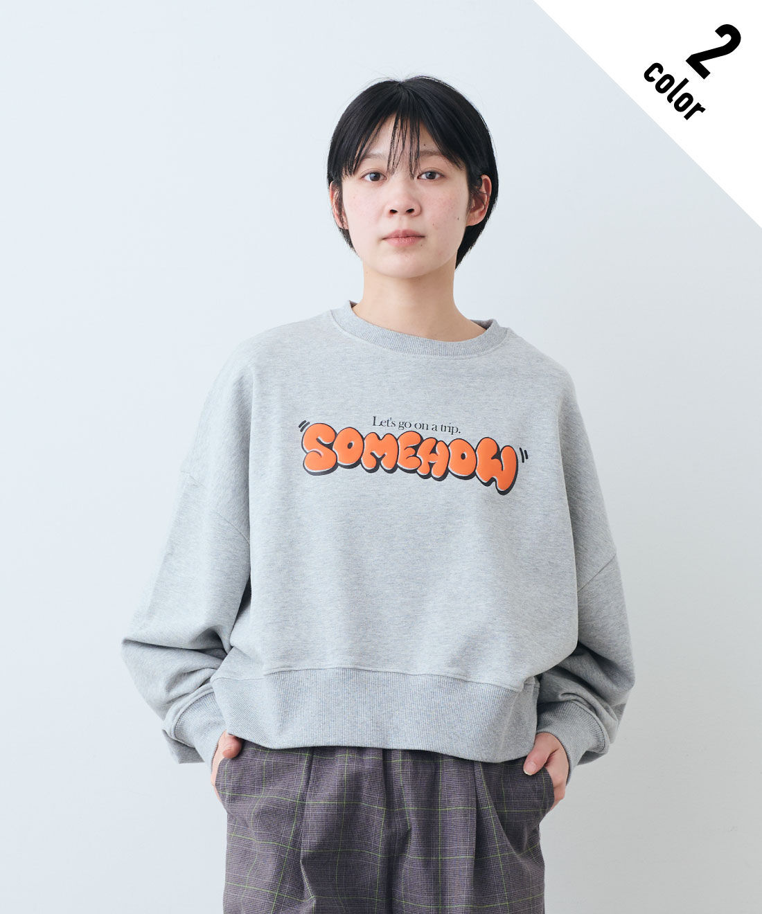 PARROTT CANVAS CROPPED WIDE SWEAT 