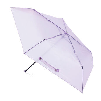 ネオンカラーの透け感がおしゃれな軽量折りたたみ傘