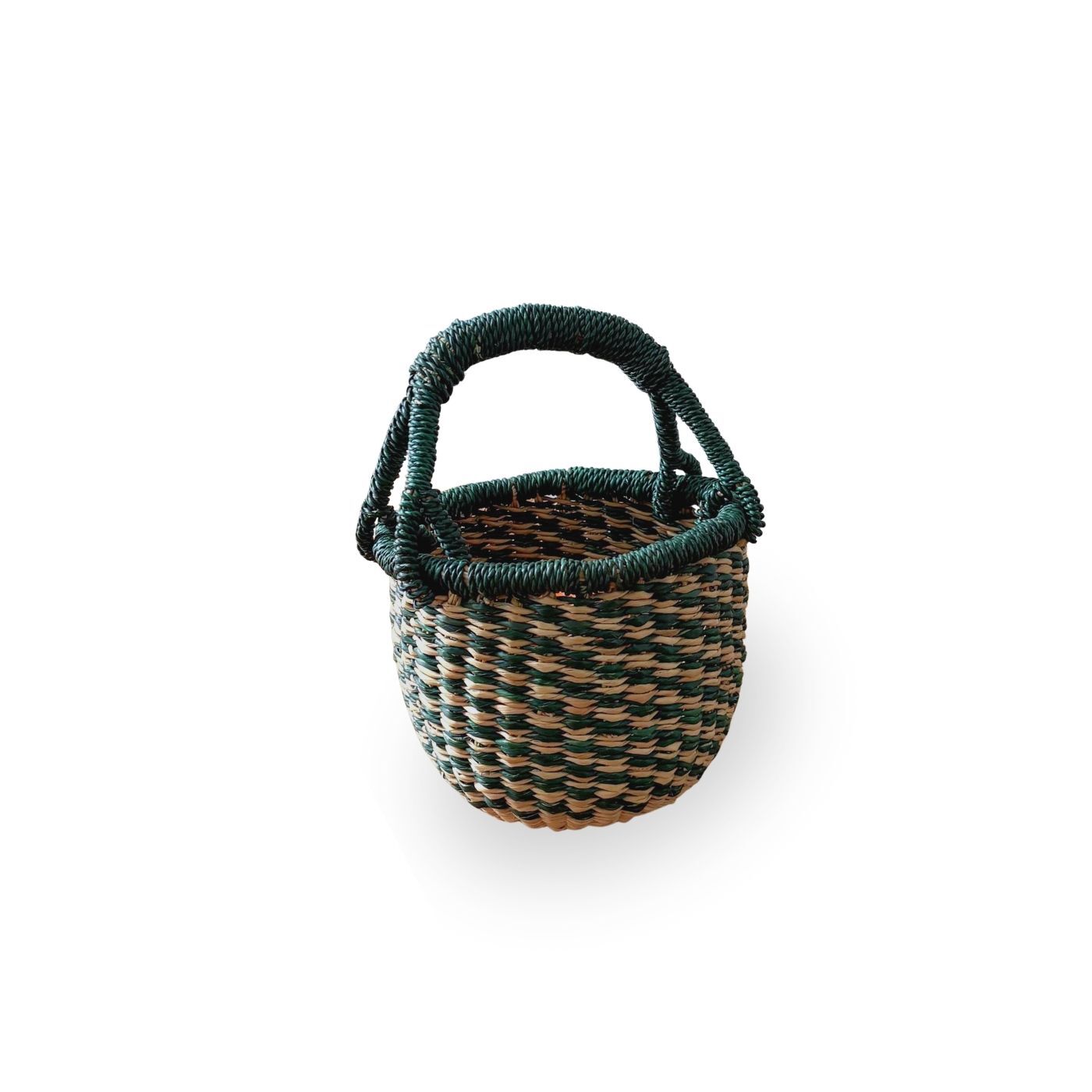 ガーナで編まれたブルキナバスケット ミニサイズ