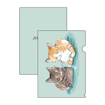 【6月分以降お届け】ハラ ミチヨ×猫部 地域猫チャリティークリアファイルセット2024