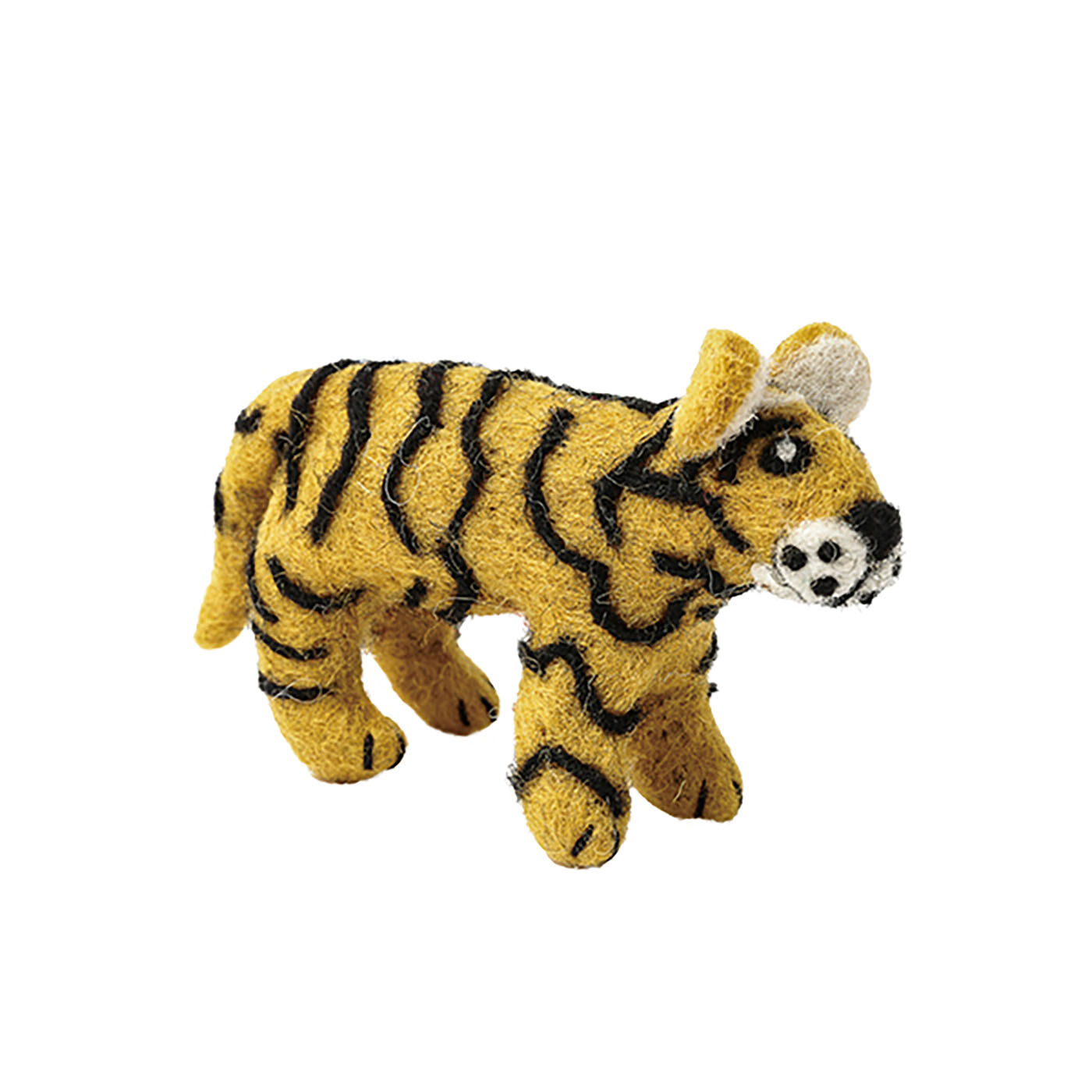 ネパールのハンドメイド　フェルトアニマルおきもの〈タイガー〉