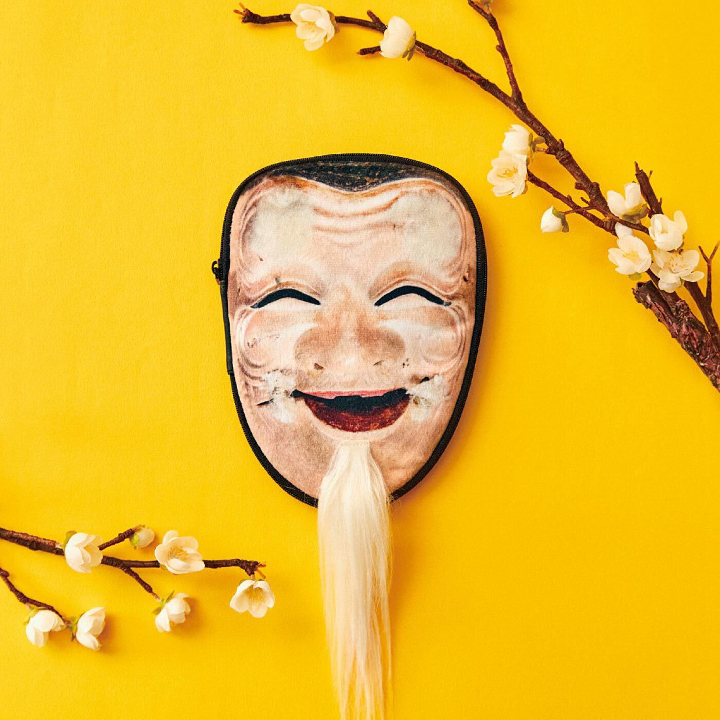 翁の面マルチポーチ