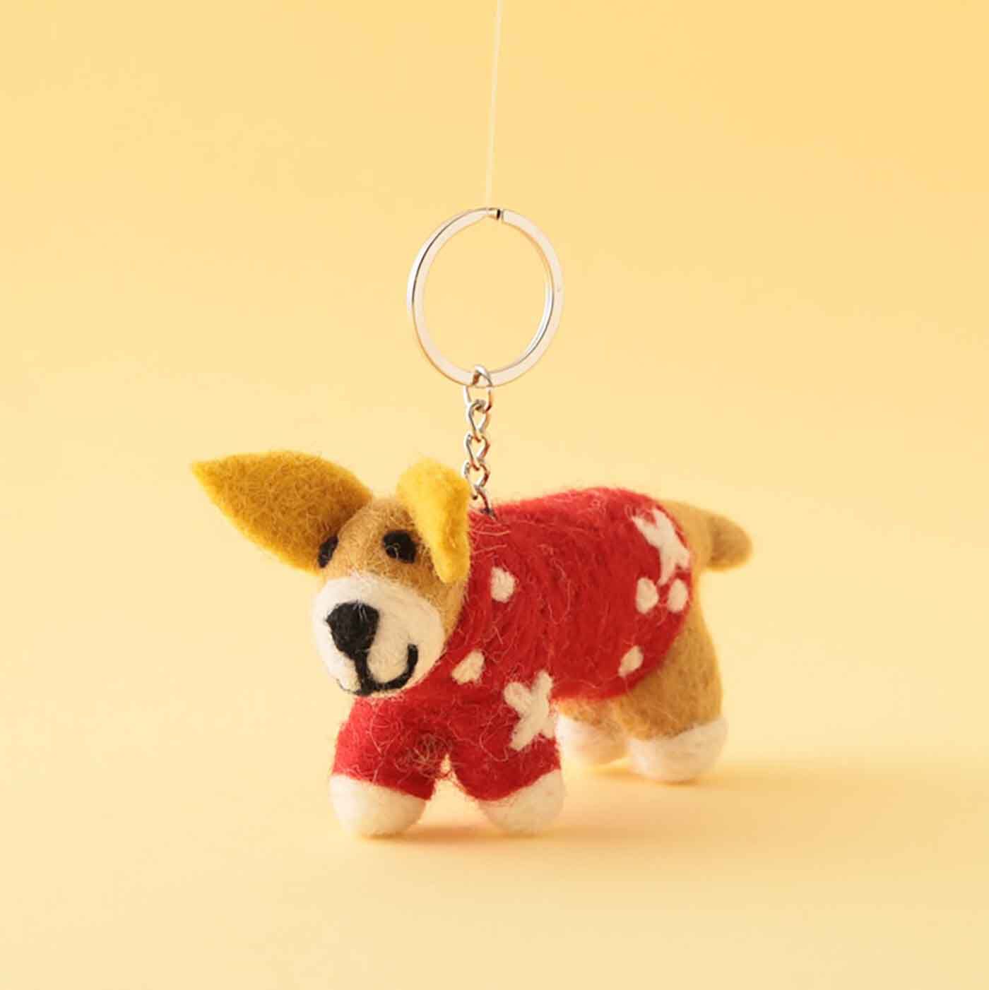 フェルトキーホルダー〈コーギー〉