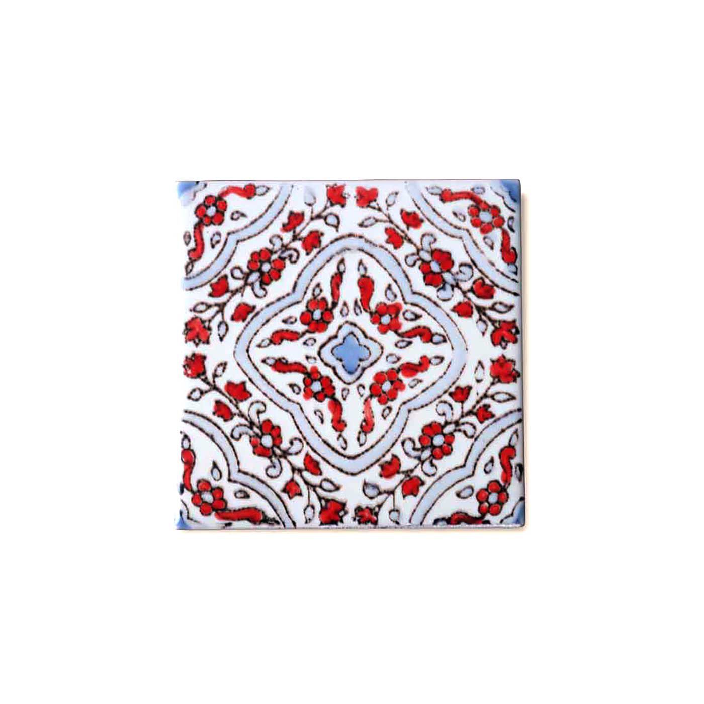 チュニジアタイル小花〈レッド〉