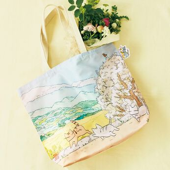 日本画家 久保智昭さんとつくった 猫とお花の季節のトートバッグの会