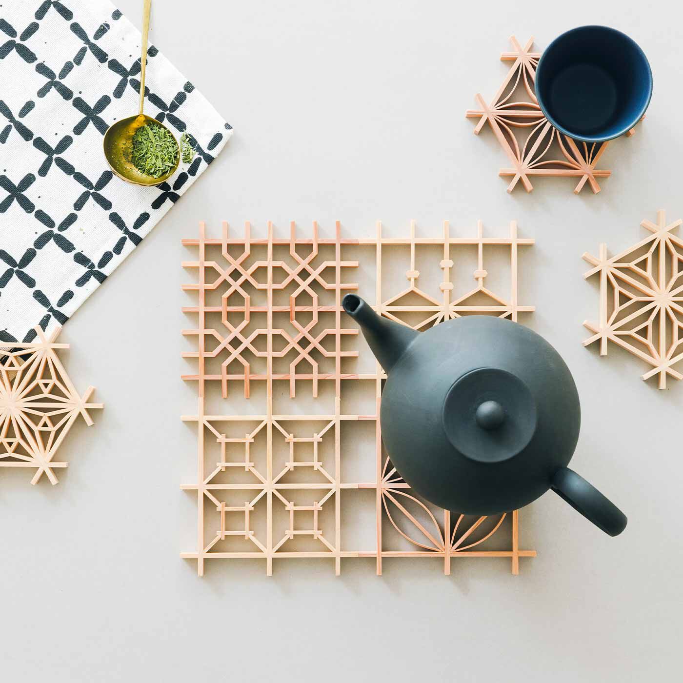 Kumiko Coaster Kit Made with a Joinery Craftsman (Medium Level