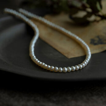 神戸の老舗真珠メーカーが手掛けた 淡水パールのネックレス〈シルバー925〉