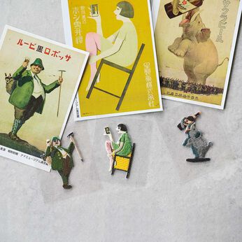 アドミュージアム東京×ミュージアム部 広告ポスターが写すレトロモダン 刺しゅうワッペンの会