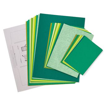 OSYAIRO 紙の専門商社竹尾が選ぶ 色を楽しむ紙セットの会〈緑〉
