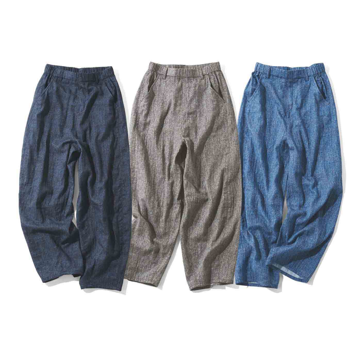 mensha!　まるでデニム！？ 軽くてやわらかいデニガーゼパンツの会