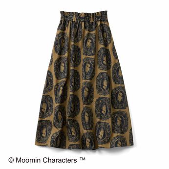 ムーミン小説の世界を楽しむ ムーミンパパふわりロングスカート