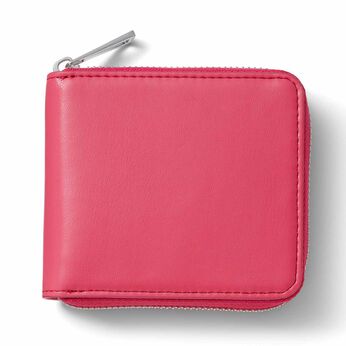 リブ イン コンフォート はまじとコラボ ピンクリボン 手のひらサイズでたっぷり入る！ 大人ピンクの二つ折り財布