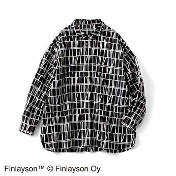 フィンレイソン ゆるっとシルエットのシャツ〈コロナ〉